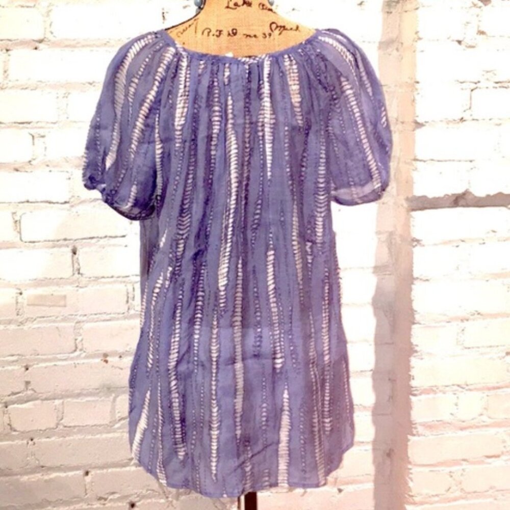 Grand & Greene Tie-Dye Short Sleeve Boho Top - Picture 2 of 8